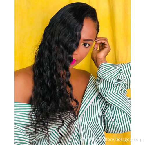 Natural Hair Wholesale Brazilian Front HD Closure for Black Women Pre Plucked 4x4 Human Hair Lace Wig